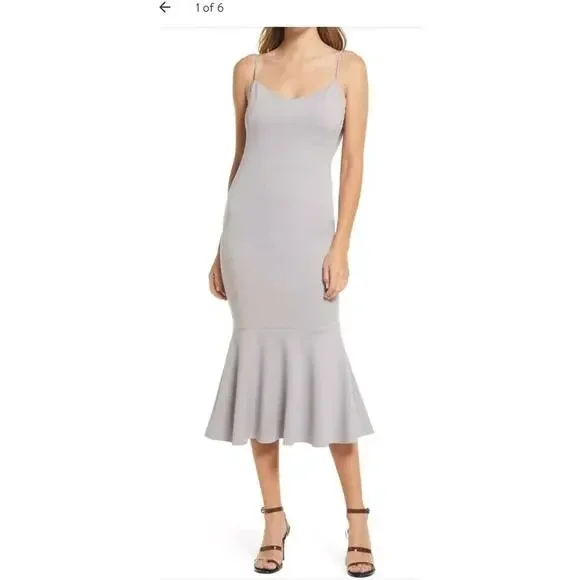 domenica shirred long sleeve midi dress Domenica Shirred Long Sleeve Midi Dress